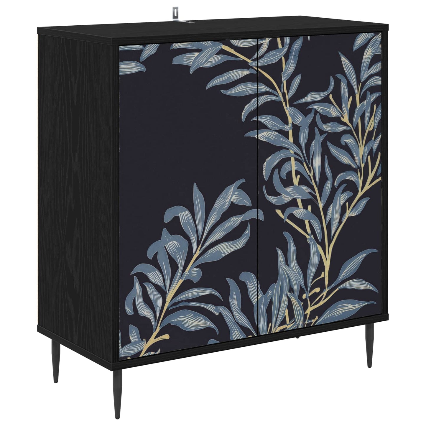 Sideboard DOKKUM Black Oak 69 x 33 x 76 cm Engineered Wood