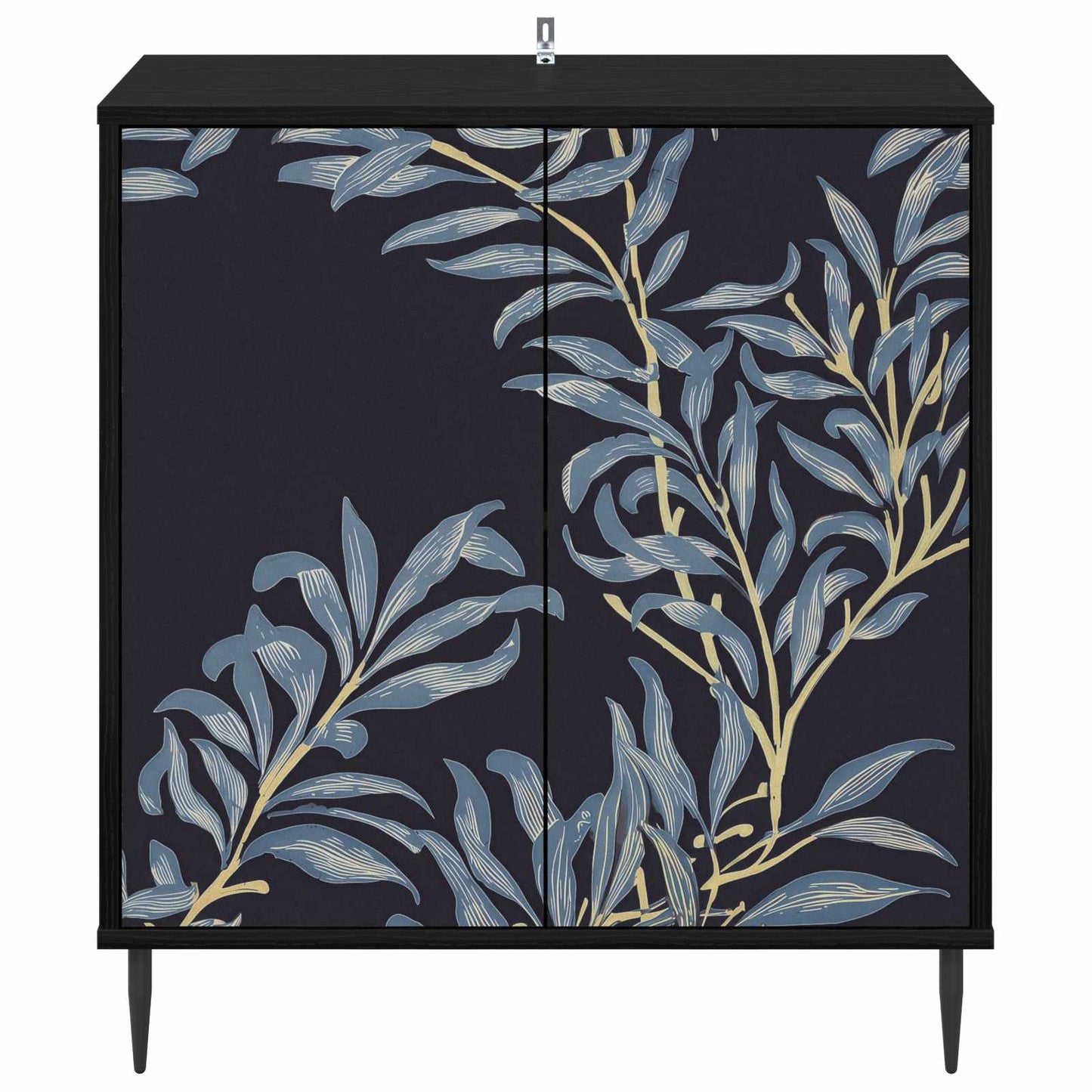 Sideboard DOKKUM Black Oak 69 x 33 x 76 cm Engineered Wood