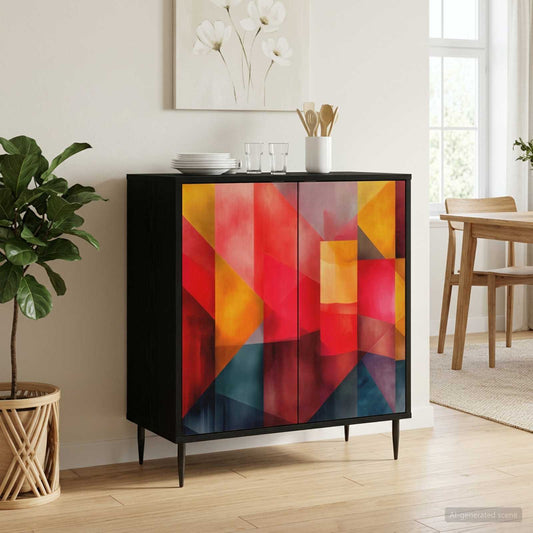 Sideboard HEESCH Black Oak 69 x 33 x 76 cm Engineered Wood