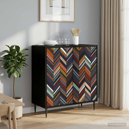 Sideboard OMMEN Black Oak 69 x 33 x 76 cm Engineered Wood