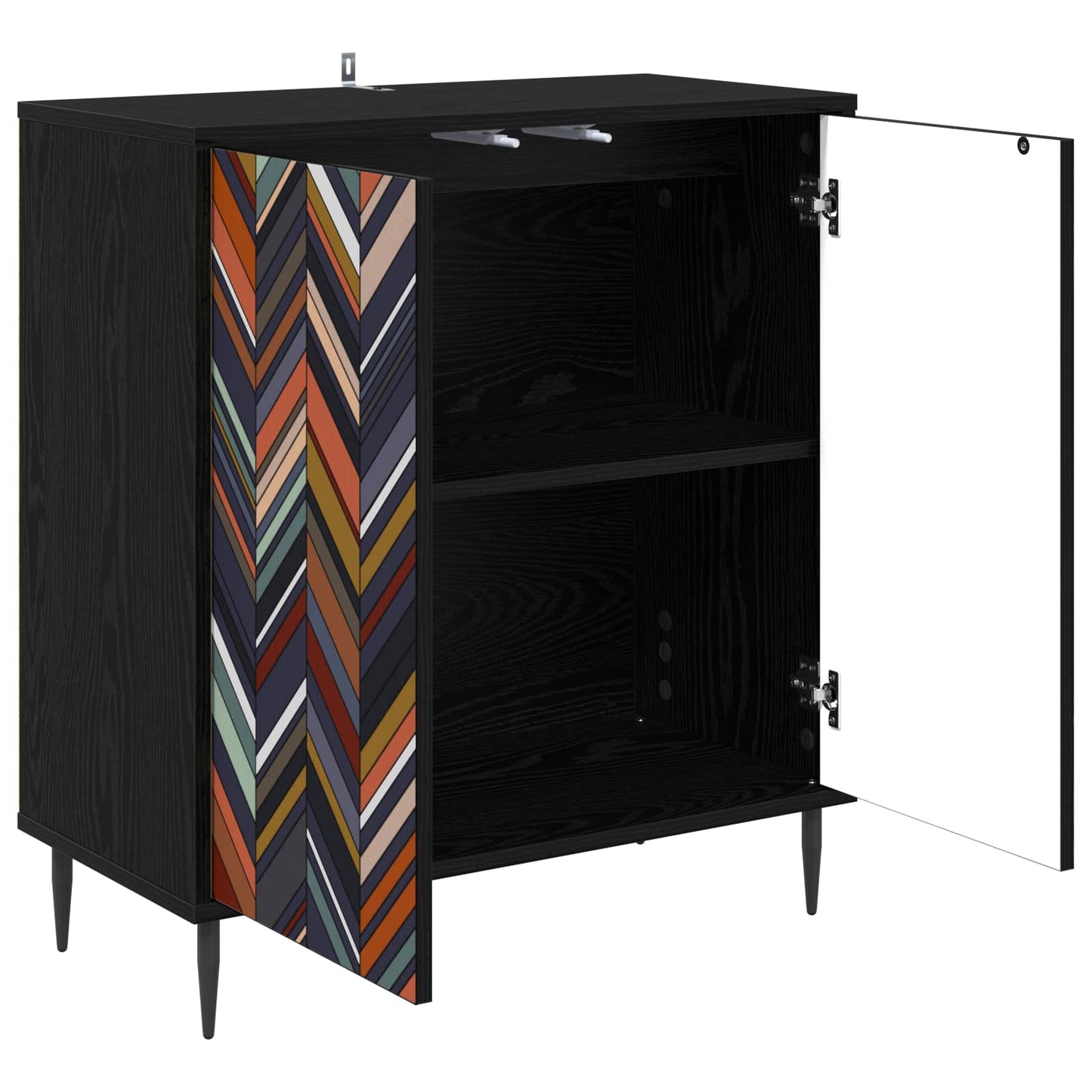Sideboard OMMEN Black Oak 69 x 33 x 76 cm Engineered Wood