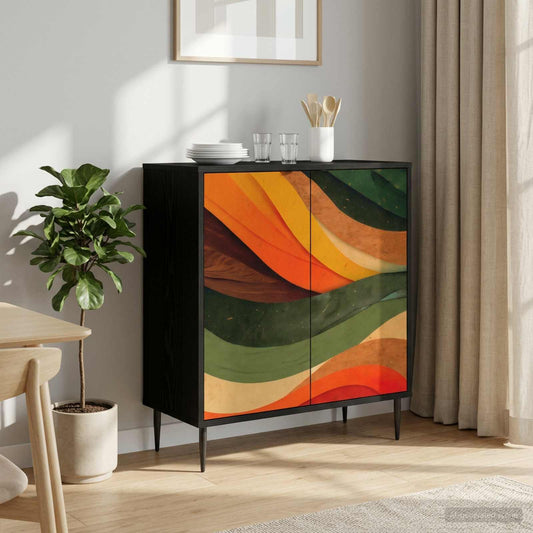 Sideboard BONN Black Oak 69 x 33 x 76 cm Engineered Wood