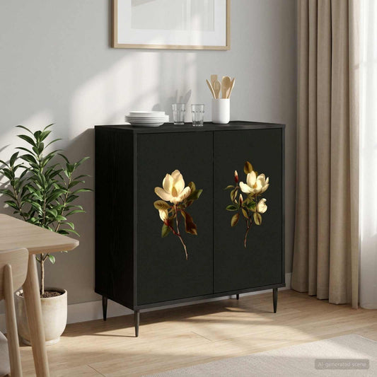Sideboard BREMEN Black Oak 69 x 33 x 76 cm Engineered Wood