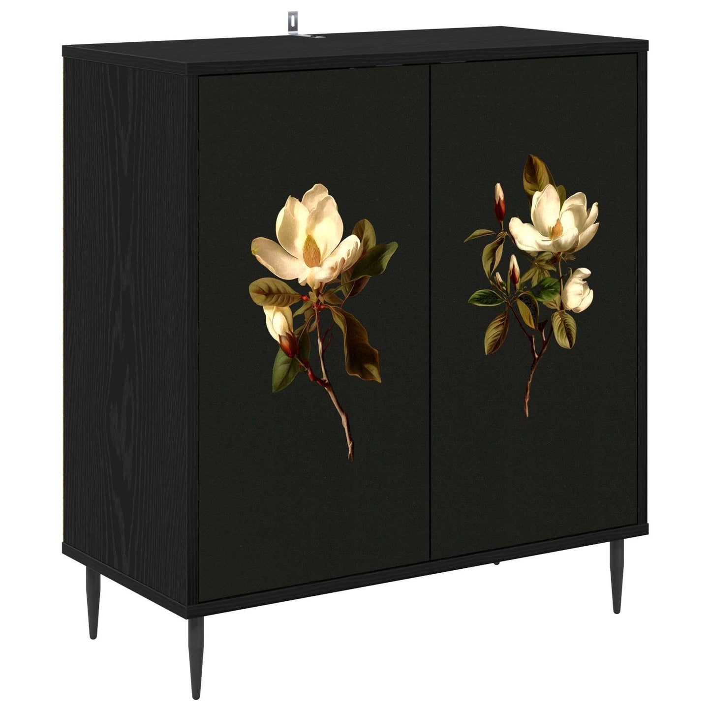 Sideboard BREMEN Black Oak 69 x 33 x 76 cm Engineered Wood
