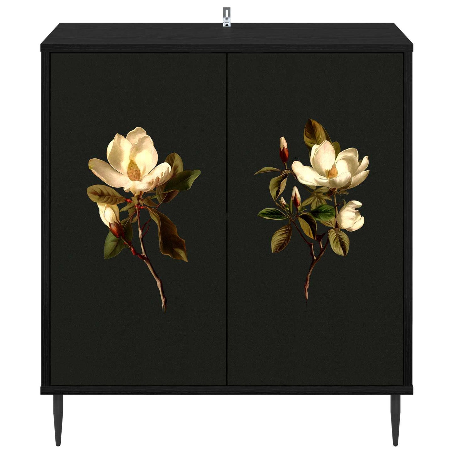 Sideboard BREMEN Black Oak 69 x 33 x 76 cm Engineered Wood