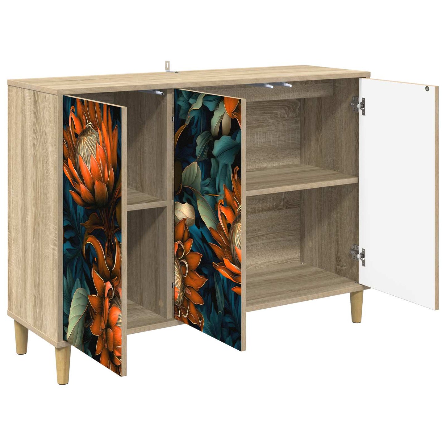 Sideboard LOCHEM Sonoma 102 x 33 x 75 cm Engineered Wood