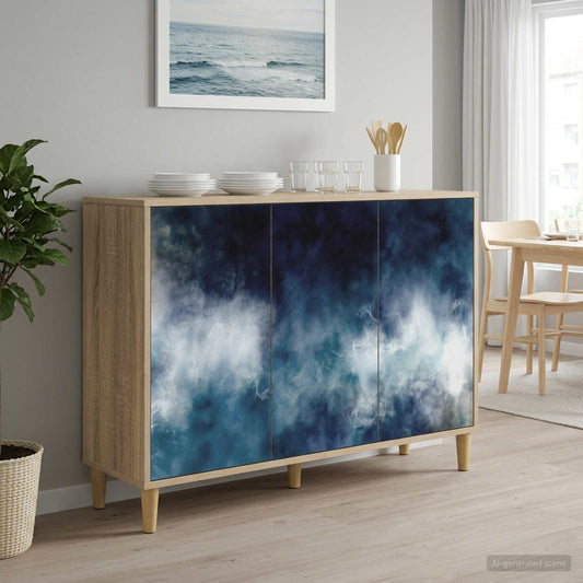 Sideboard RAALTE Sonoma 102 x 33 x 75 cm Engineered Wood