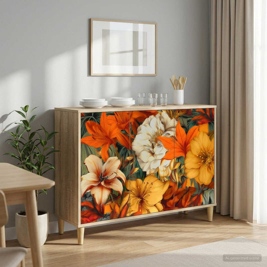 Sideboard GENNEP Sonoma 102 x 33 x 75 cm Engineered Wood