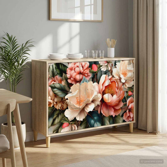 Sideboard BORNE Sonoma 102 x 33 x 75 cm Engineered Wood