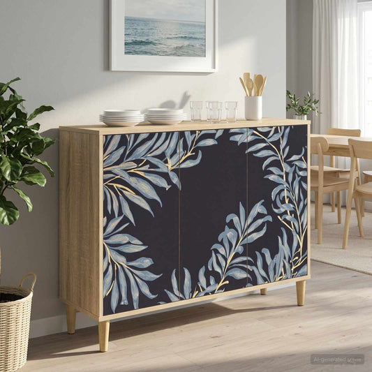 Sideboard DOKKUM Sonoma 102 x 33 x 75 cm Engineered Wood