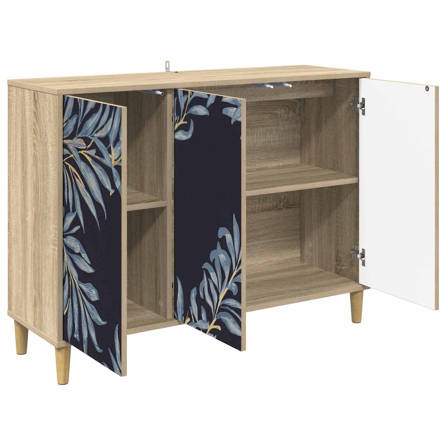 Sideboard DOKKUM Sonoma 102 x 33 x 75 cm Engineered Wood