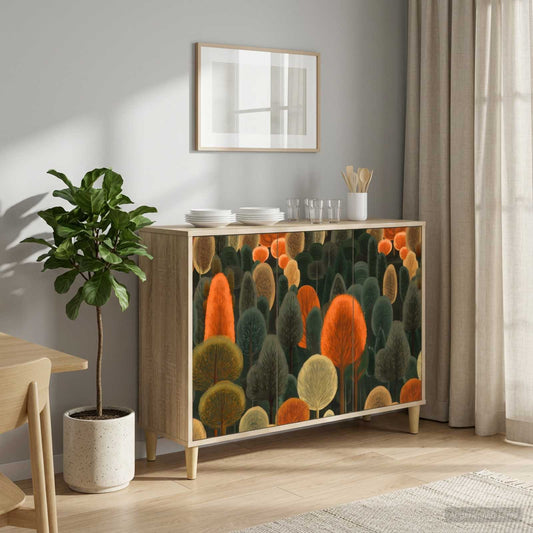 Sideboard ZAANDAM Sonoma 102 x 33 x 75 cm Engineered Wood