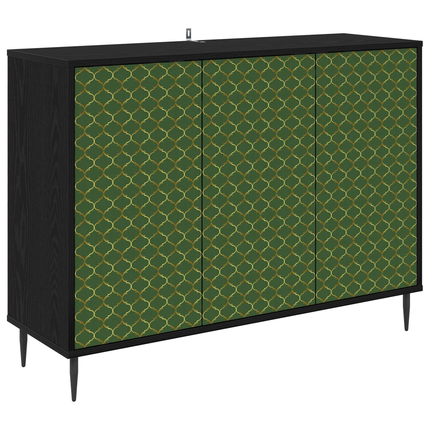 Sideboard GELEEN Black Oak 102 x 33 x 76 cm Engineered Wood