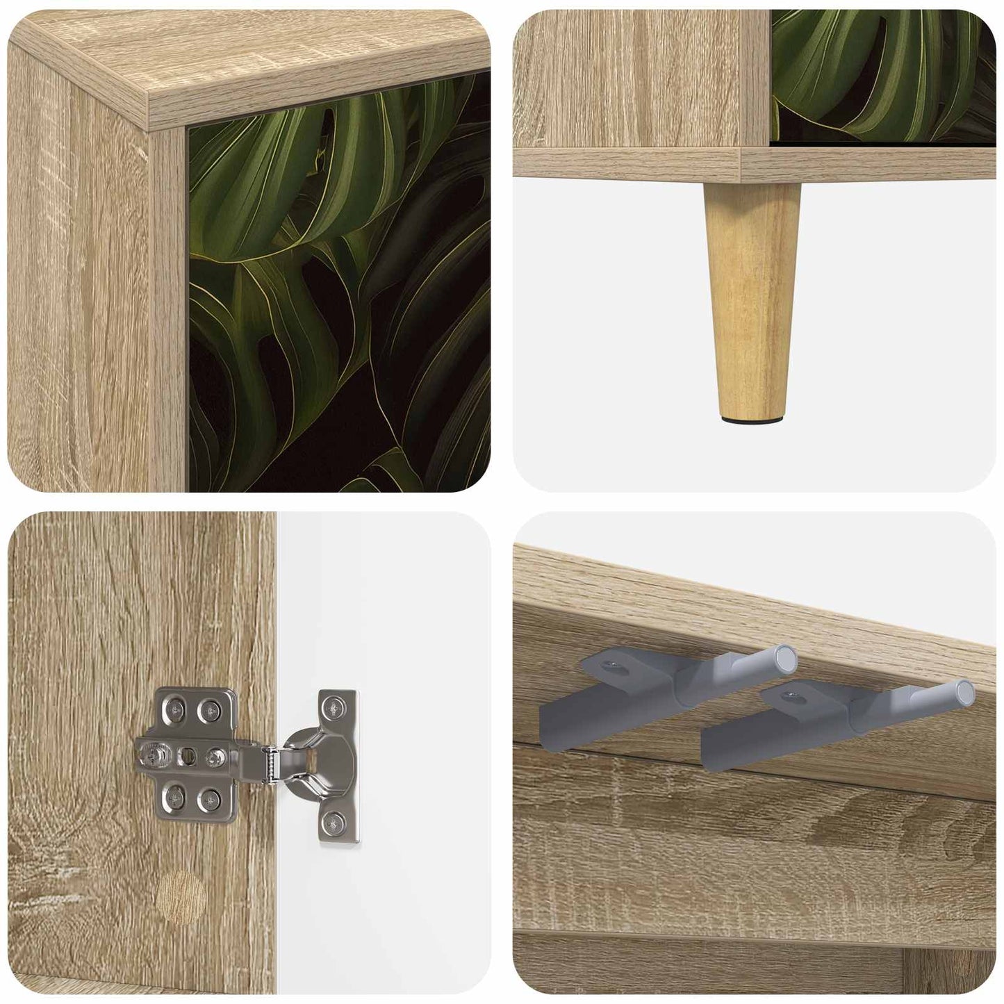 TV Cabinet ELBURG 69 x 33 x 50 cm Sonoma Engineered Wood