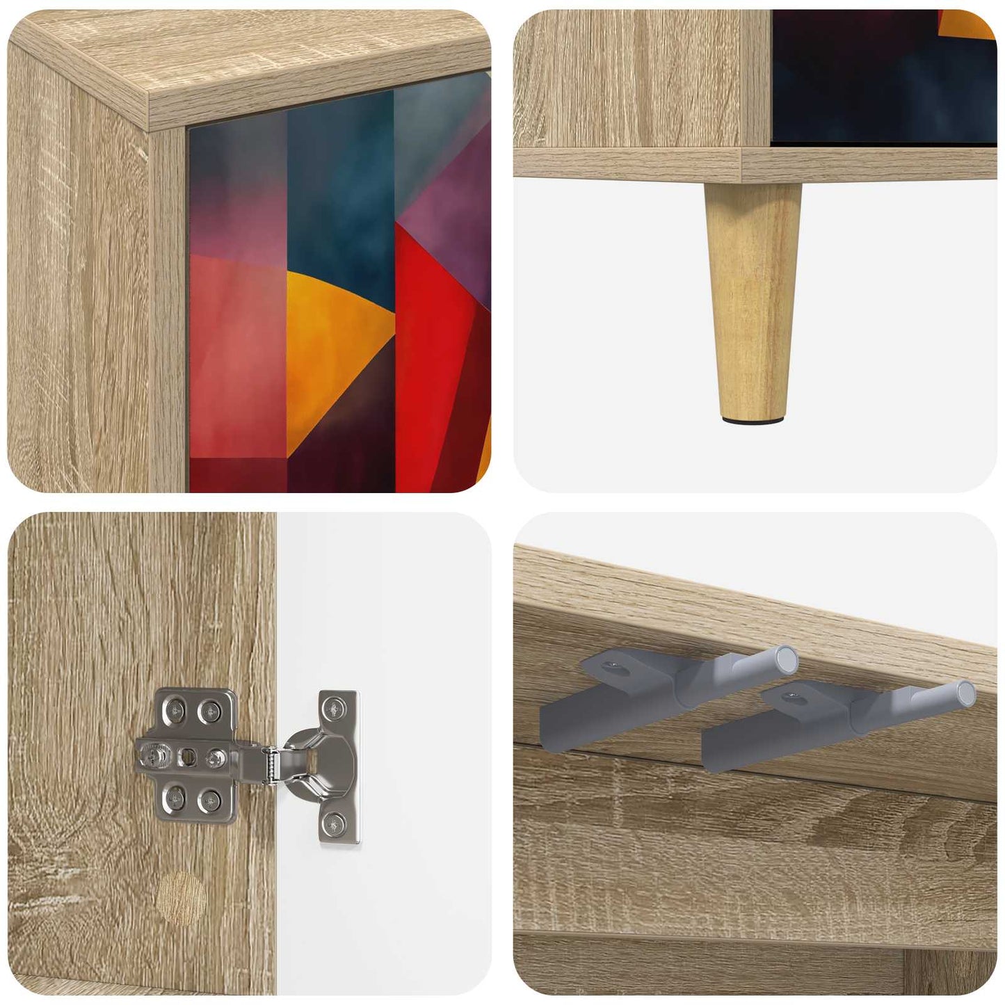 TV Cabinet HEESCH 69 x 33 x 50 cm Sonoma Engineered Wood