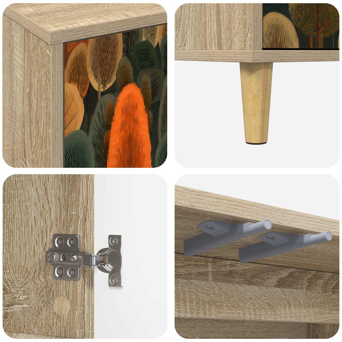 TV Cabinet ZAANDAM 69 x 33 x 50 cm Sonoma Engineered Wood