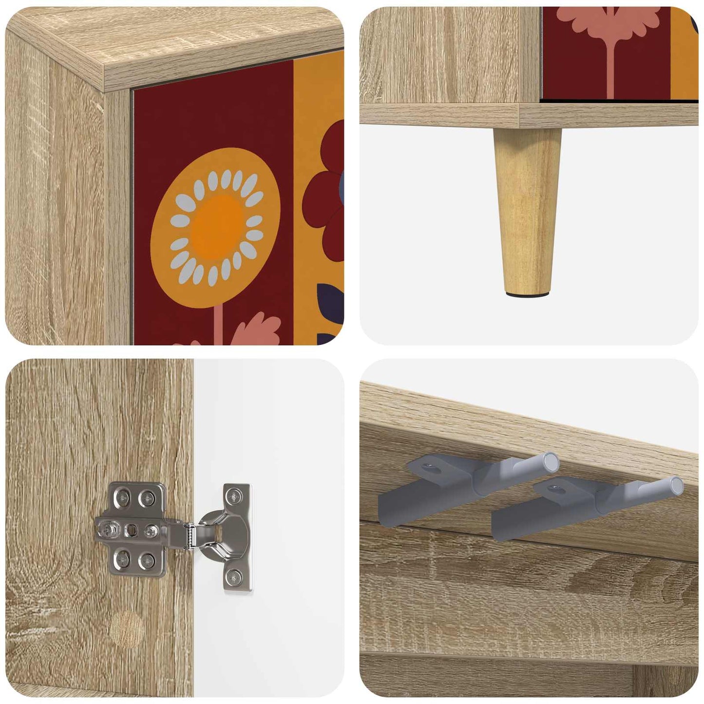 TV Cabinet ESSEN 69 x 33 x 50 cm Sonoma Engineered Wood