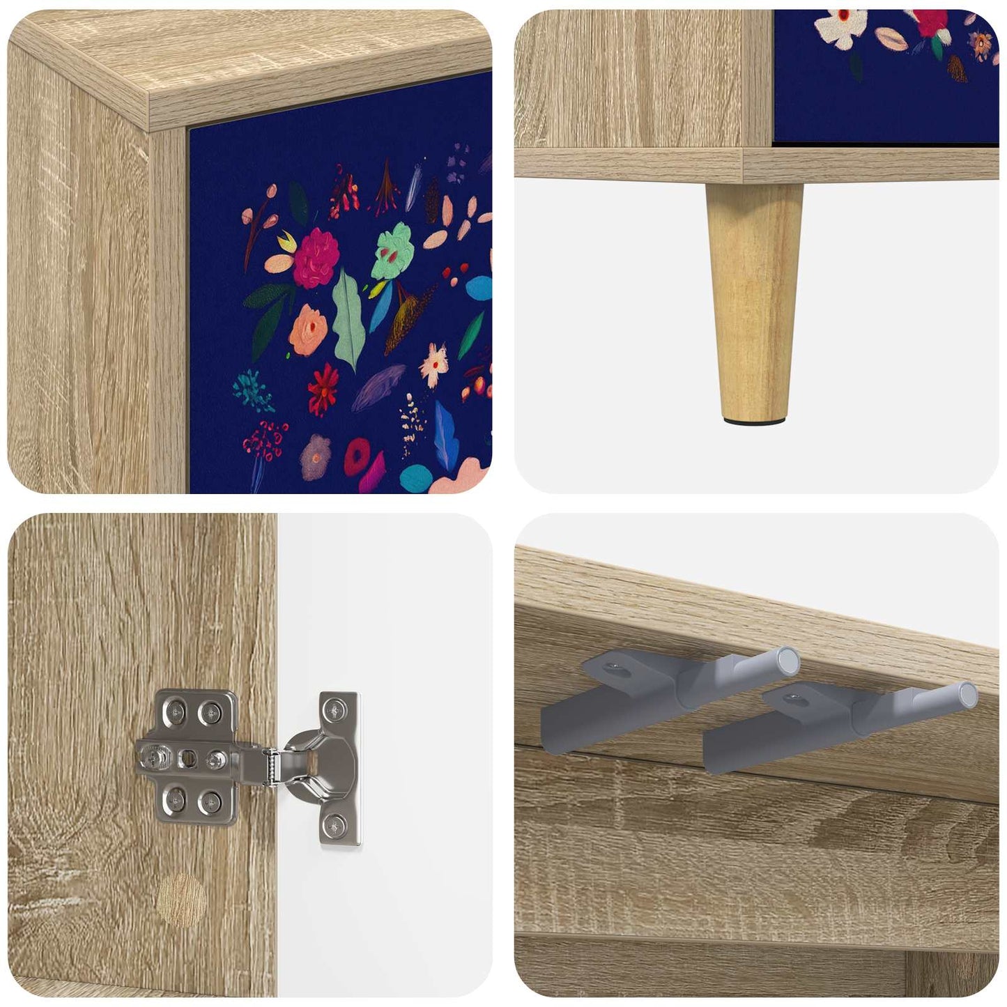 TV Cabinet MAINZ 69 x 33 x 50 cm Sonoma Engineered Wood