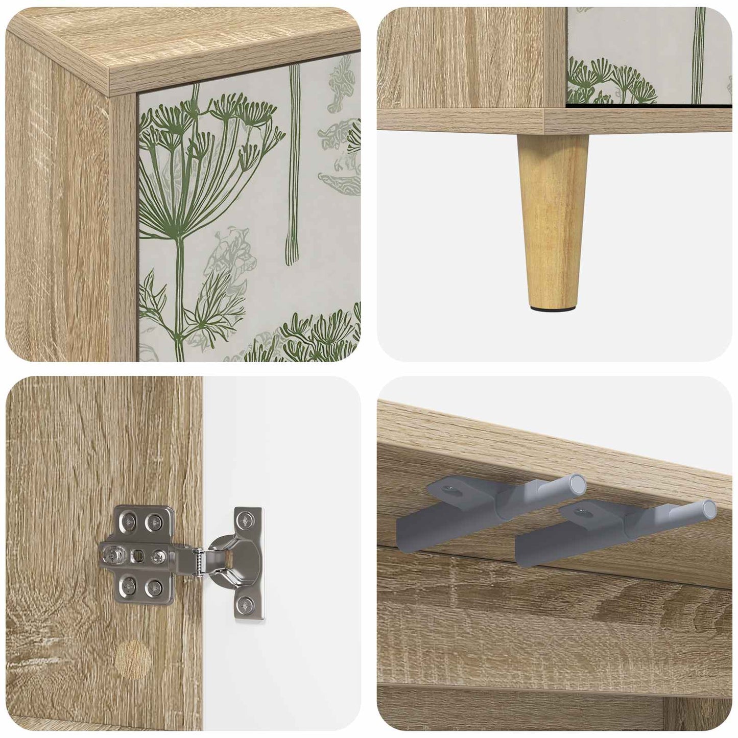TV Cabinet GOTHA 69 x 33 x 50 cm Sonoma Engineered Wood