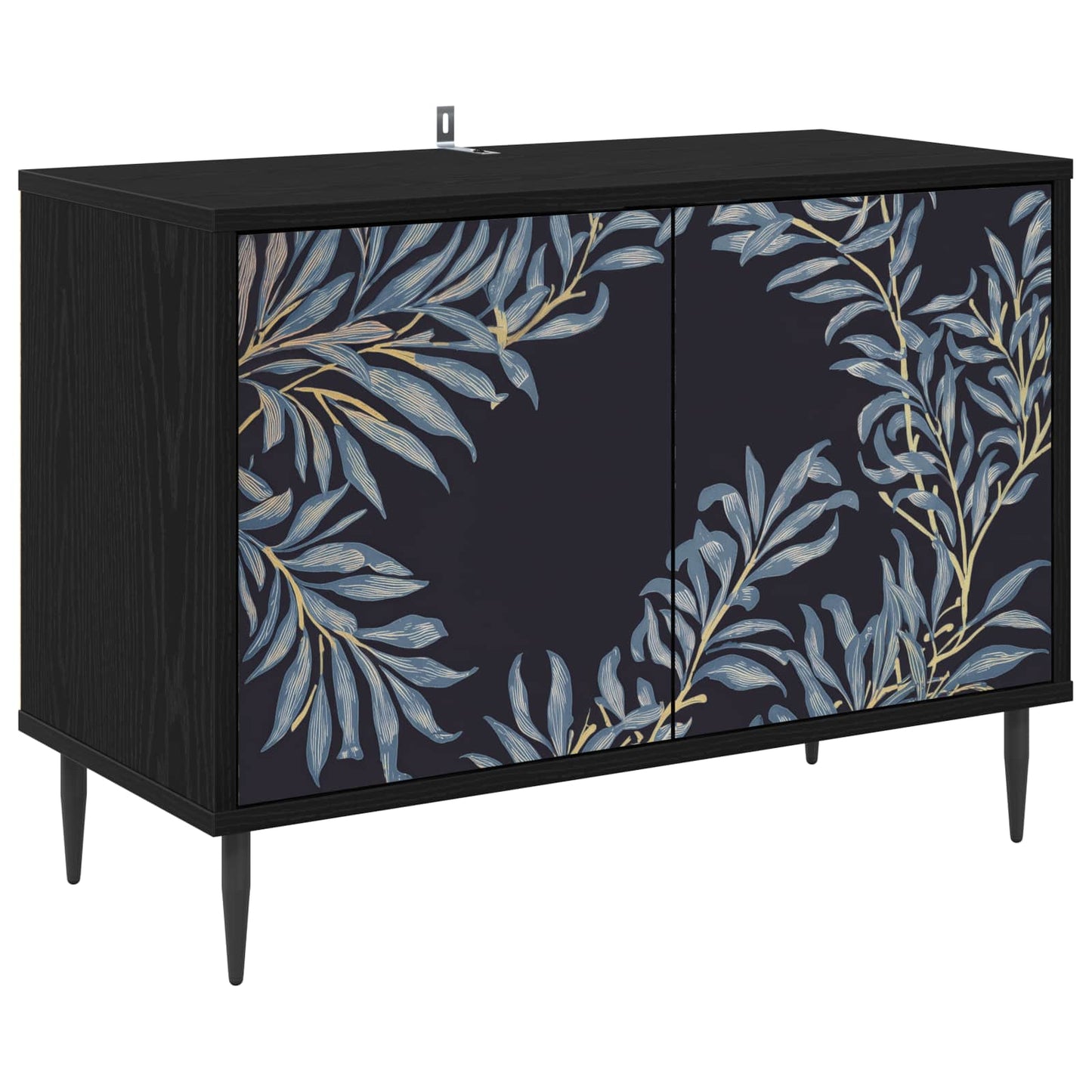 TV Cabinet DOKKUM 69 x 33 x 50.5 cm Black Oak Engineered Wood