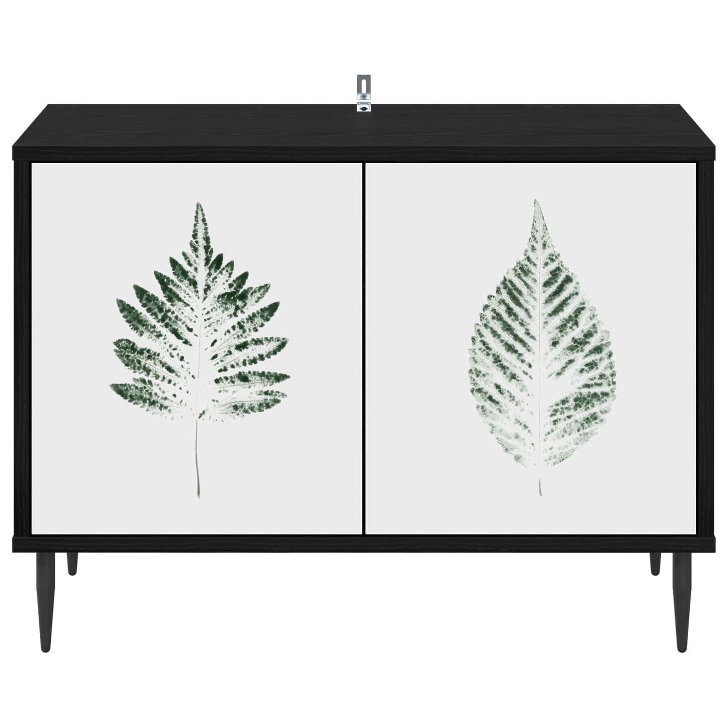TV Cabinet HANAU 69 x 33 x 50.5 cm Black Oak Engineered Wood