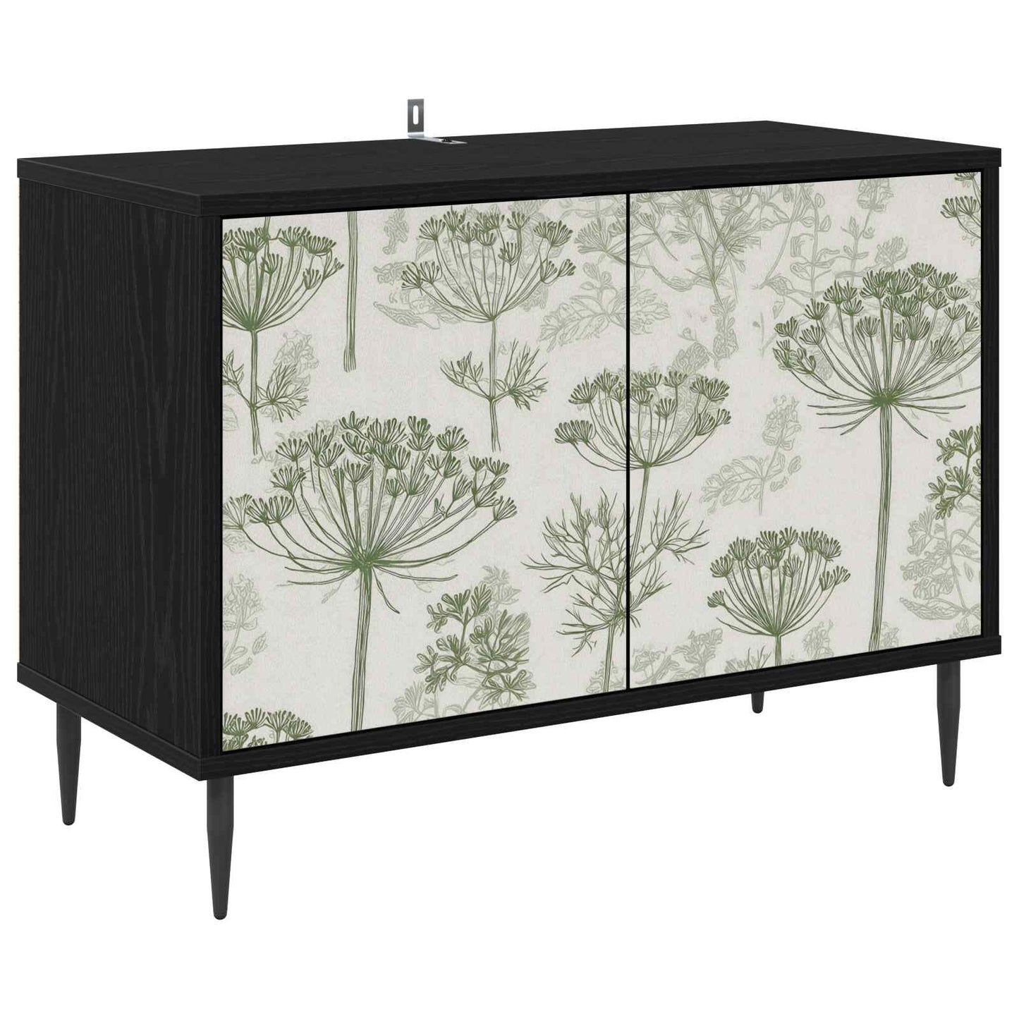 TV Cabinet GOTHA 69 x 33 x 50.5 cm Black Oak Engineered Wood