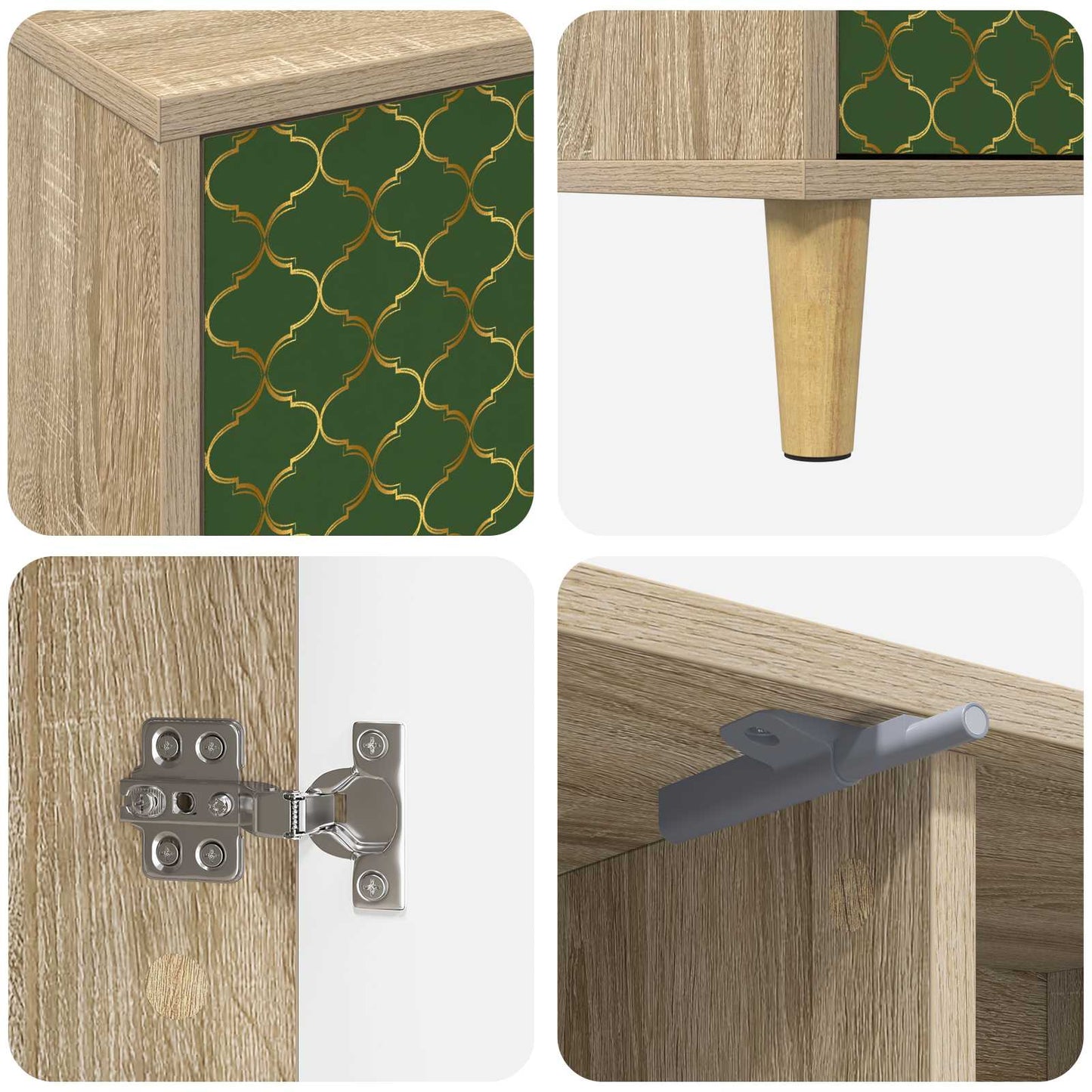 TV Cabinet GELEEN 102 x 33 x 50 cm Sonoma Engineered Wood