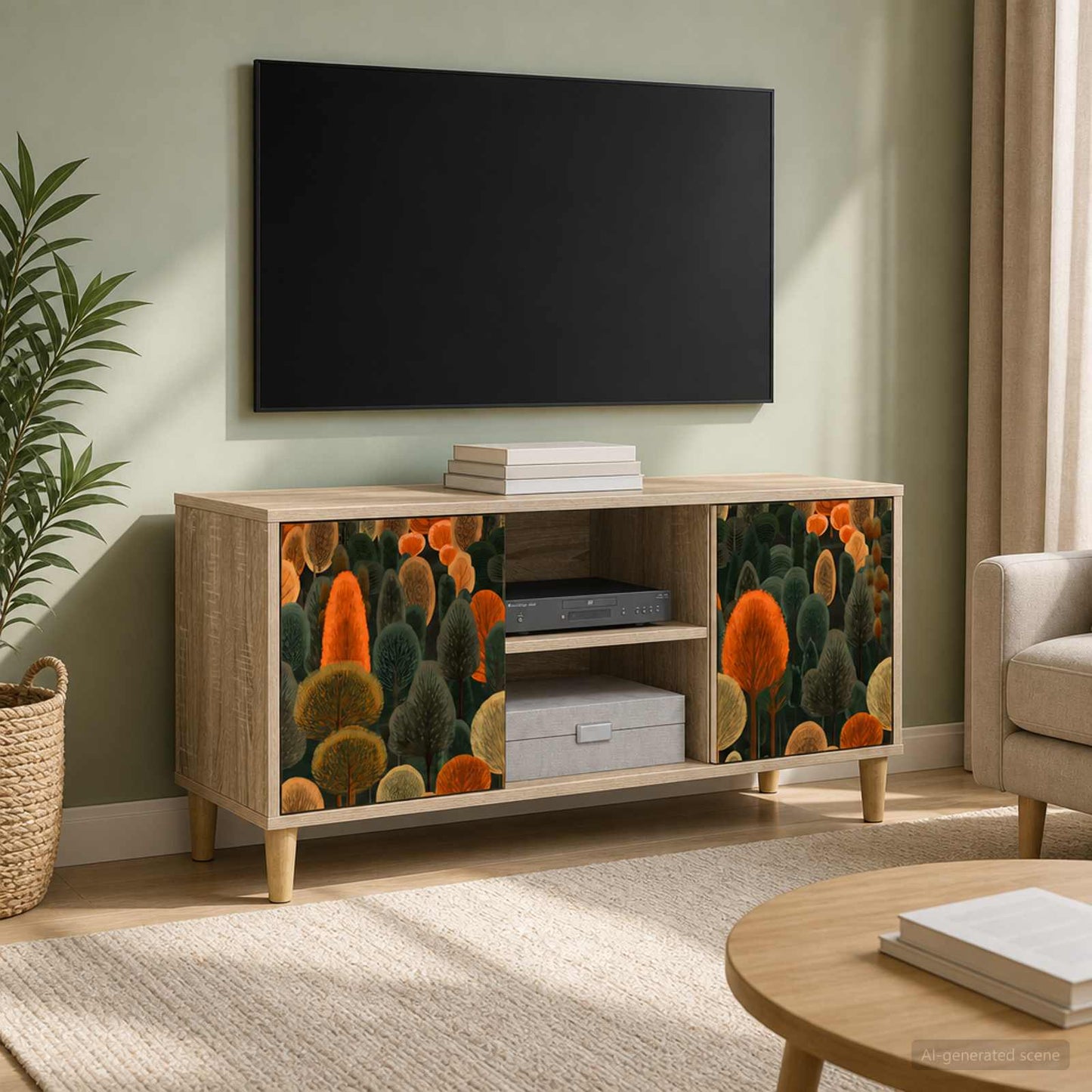 TV Cabinet ZAANDAM 102 x 33 x 50 cm Sonoma Engineered Wood