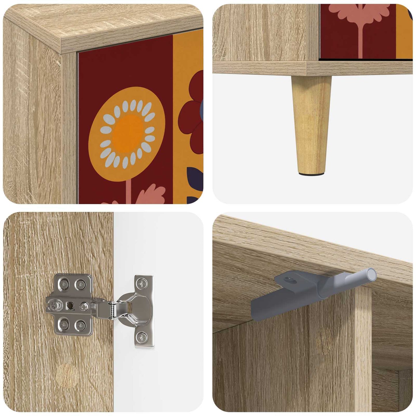 TV Cabinet ESSEN 102 x 33 x 50 cm Sonoma Engineered Wood
