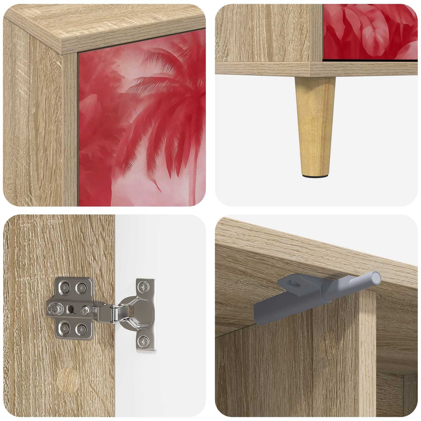 TV Cabinet AACHEN 102 x 33 x 50 cm Sonoma Engineered Wood
