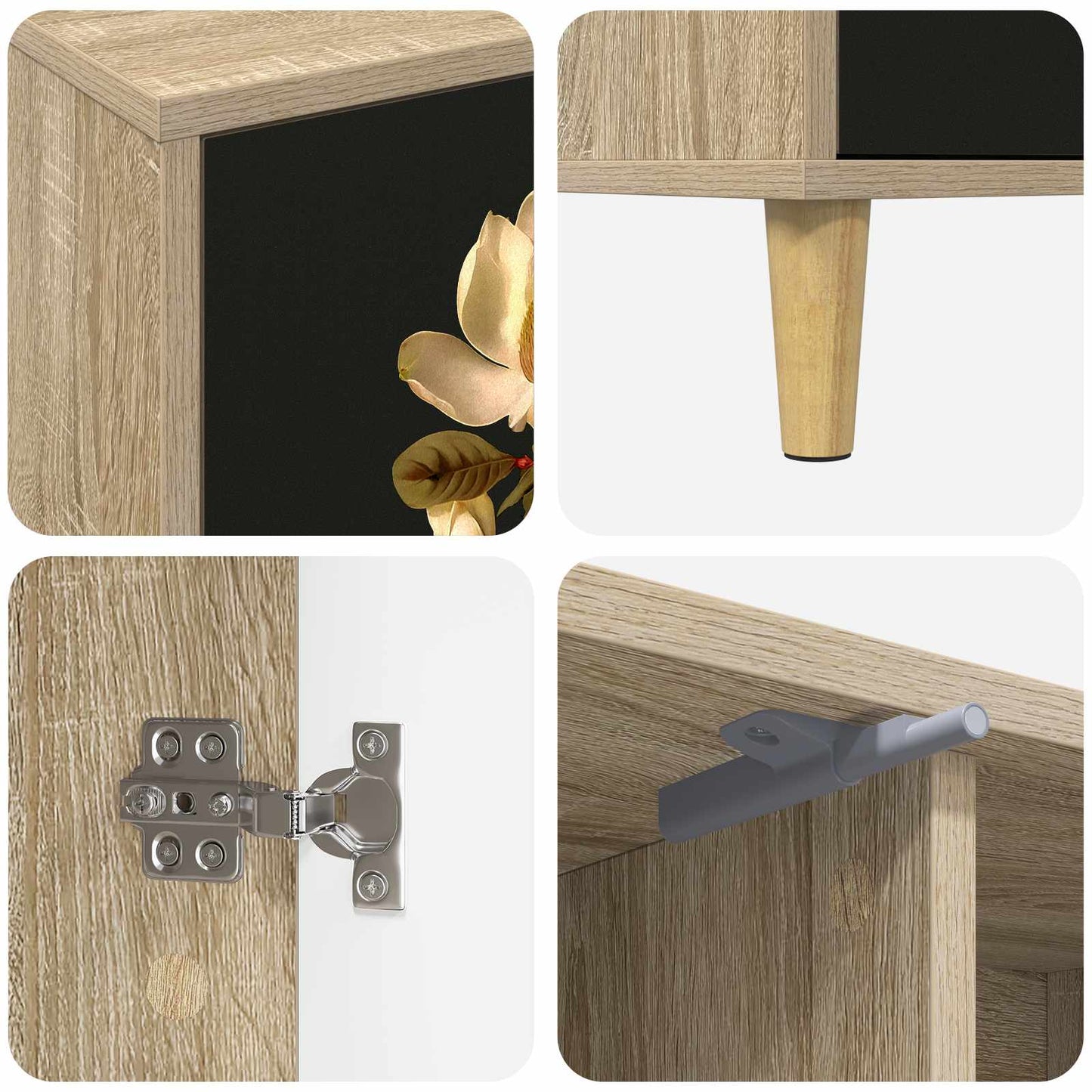 TV Cabinet BREMEN 102 x 33 x 50 cm Sonoma Engineered Wood