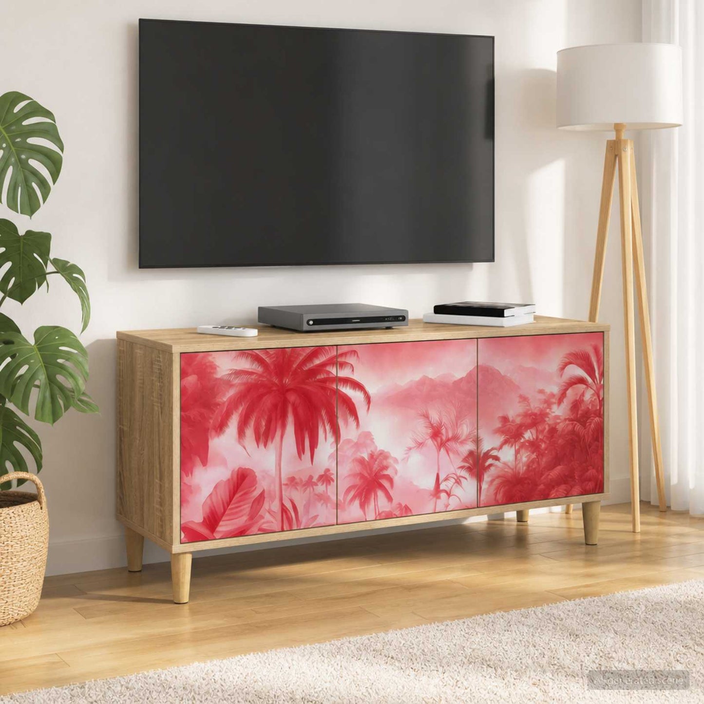 TV Cabinet AACHEN 102 x 33 x 50 cm Sonoma Engineered Wood