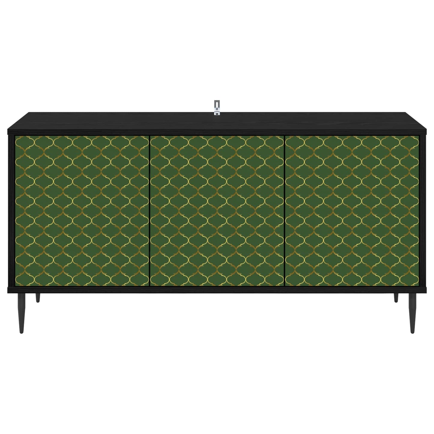 TV Cabinet GELEEN 102 x 33 x 51 cm Black Oak Engineered Wood