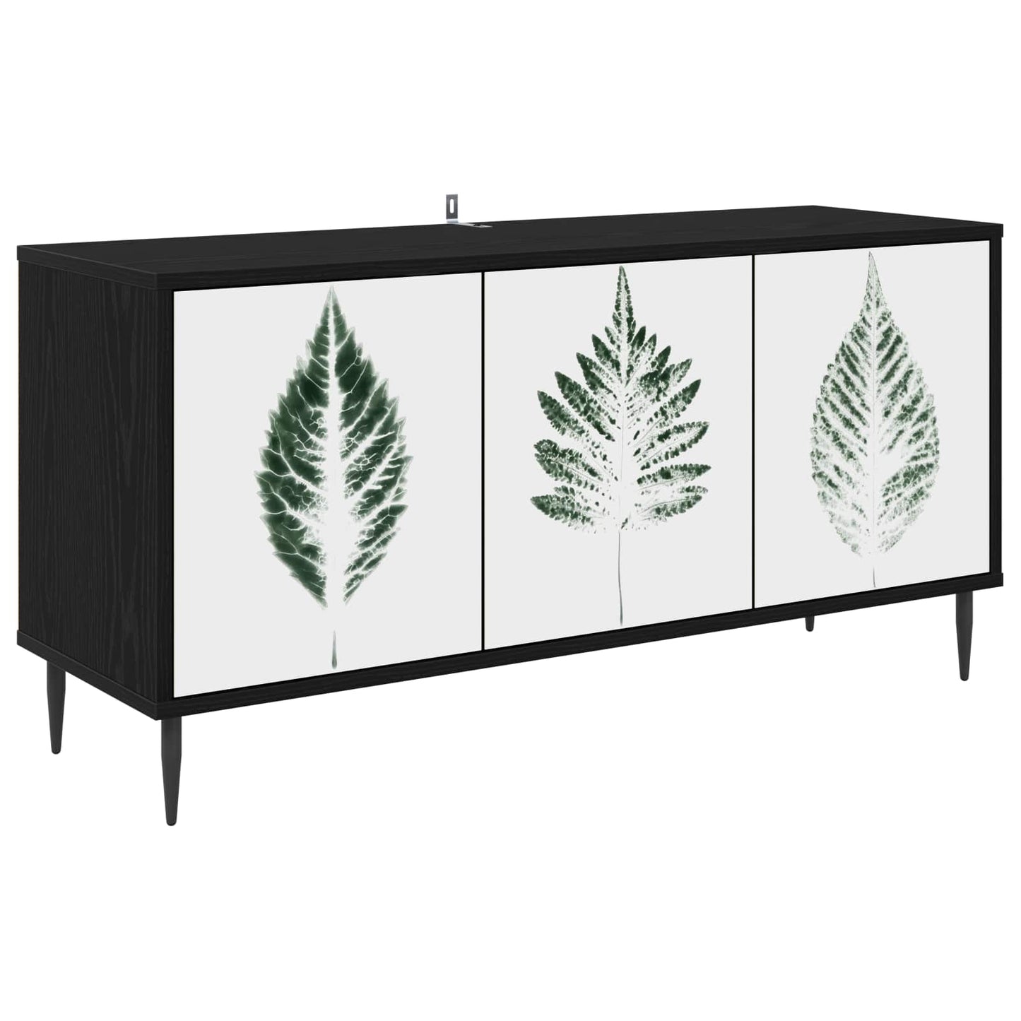 TV Cabinet HANAU 102 x 33 x 51 cm Black Oak Engineered Wood