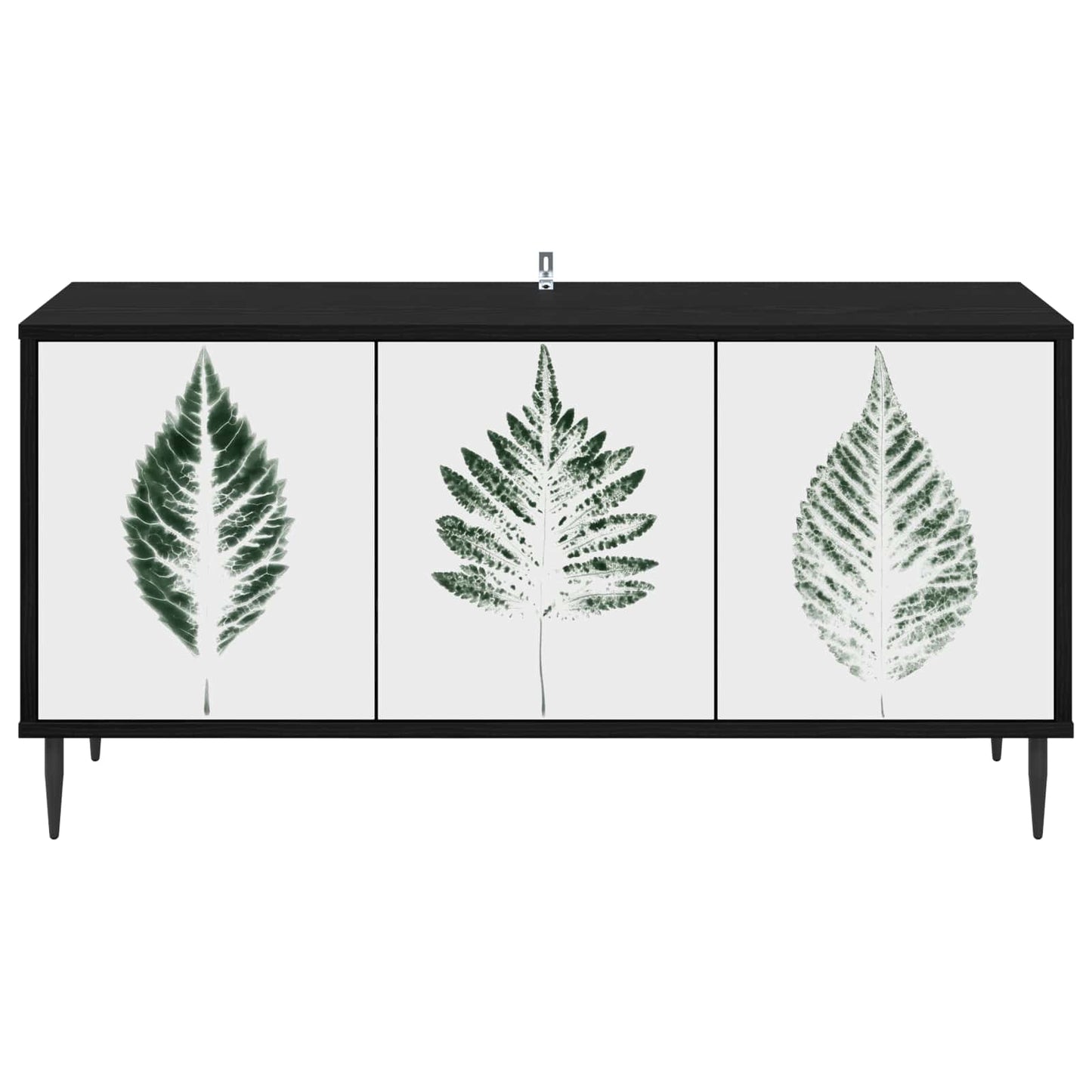 TV Cabinet HANAU 102 x 33 x 51 cm Black Oak Engineered Wood