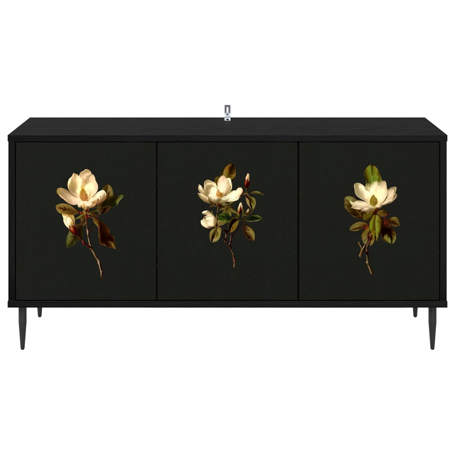 TV Cabinet BREMEN 102 x 33 x 51 cm Black Oak Engineered Wood