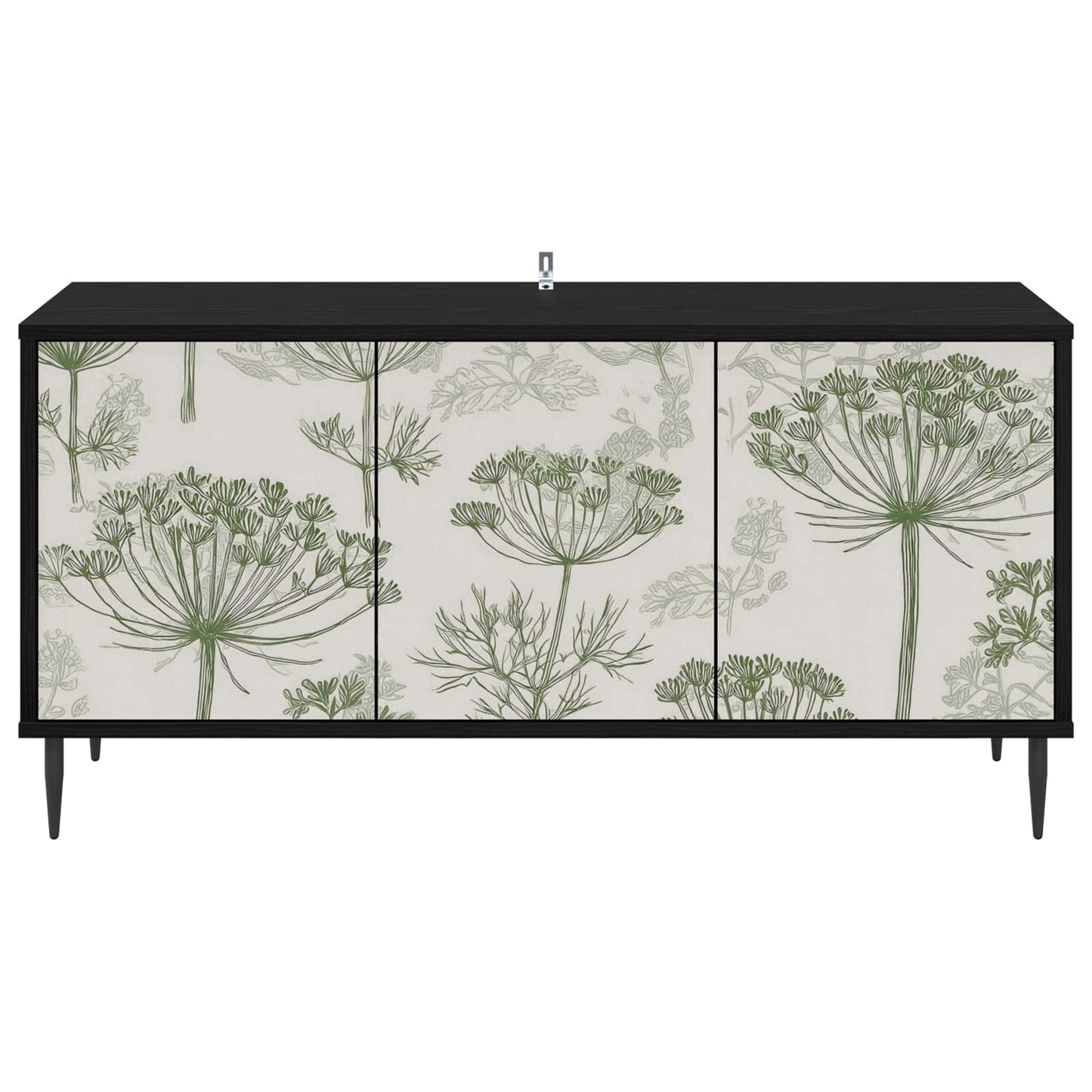 TV Cabinet GOTHA 102 x 33 x 51 cm Black Oak Engineered Wood