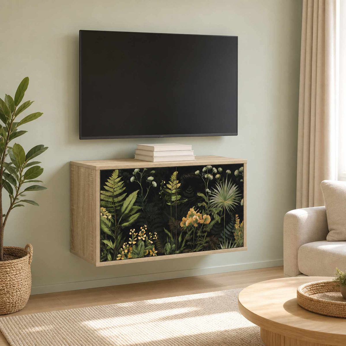 Wall-mounted TV Cabinet RHENEN 69 x 33 x 40 cm Sonoma Oak