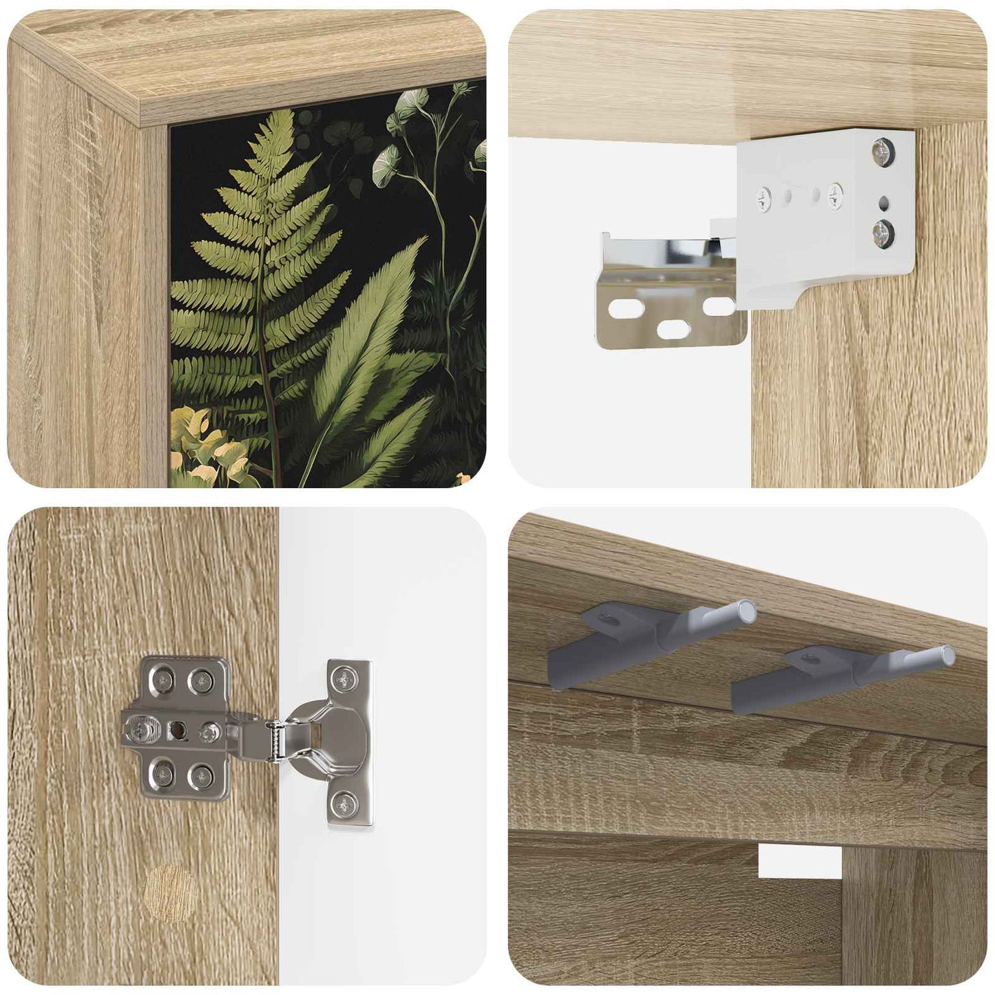 Wall-mounted TV Cabinet RHENEN 69 x 33 x 40 cm Sonoma Oak