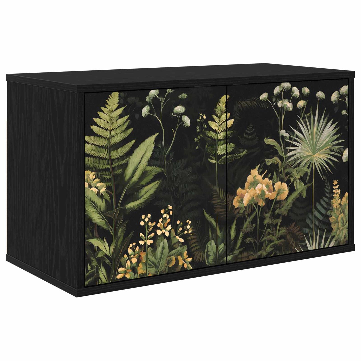 Wall-mounted TV Cabinet RHENEN 69 x 33 x 40 cm Black Oak