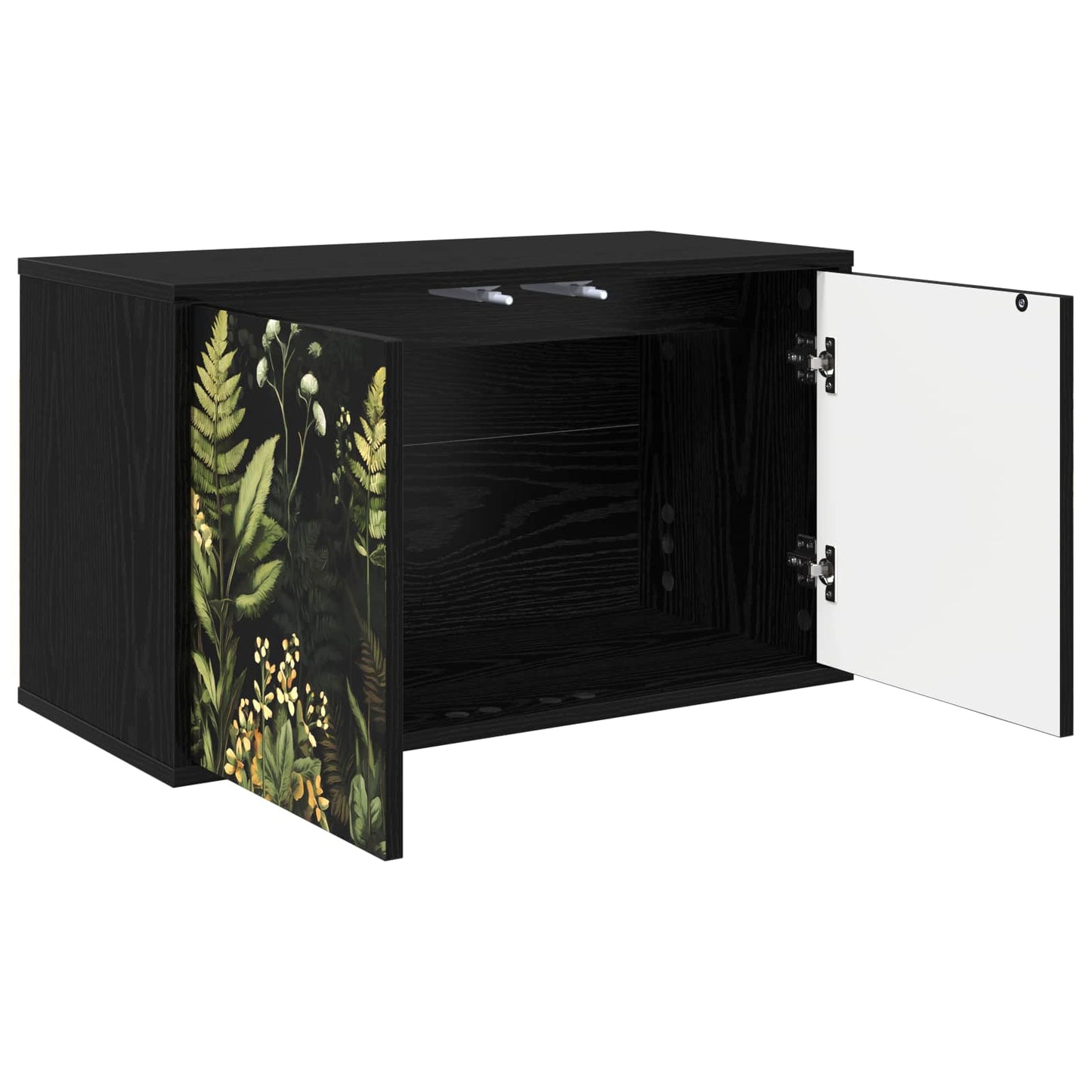 Wall-mounted TV Cabinet RHENEN 69 x 33 x 40 cm Black Oak