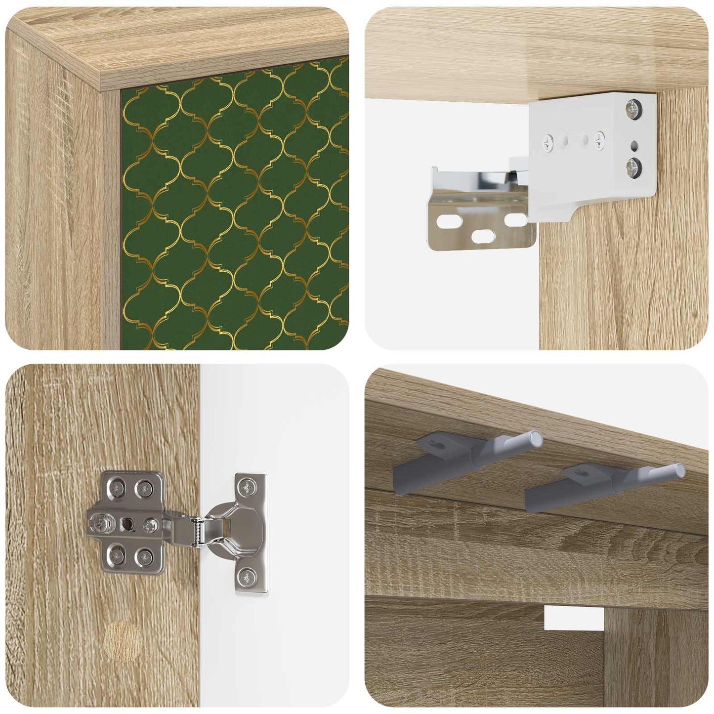 Wall-mounted TV Cabinet GELEEN 69 x 33 x 40 cm Sonoma Oak
