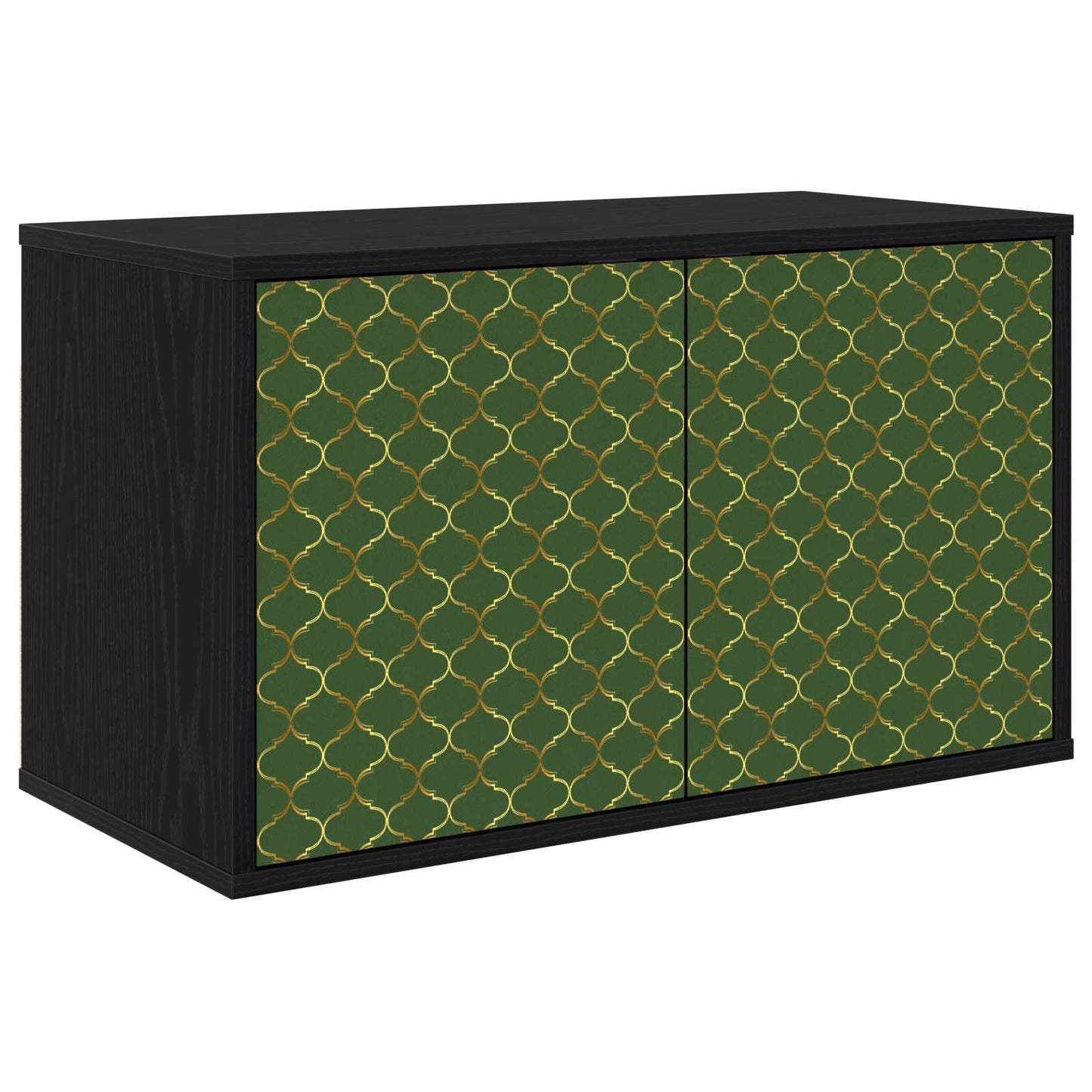 Wall-mounted TV Cabinet GELEEN 69 x 33 x 40 cm Black Oak