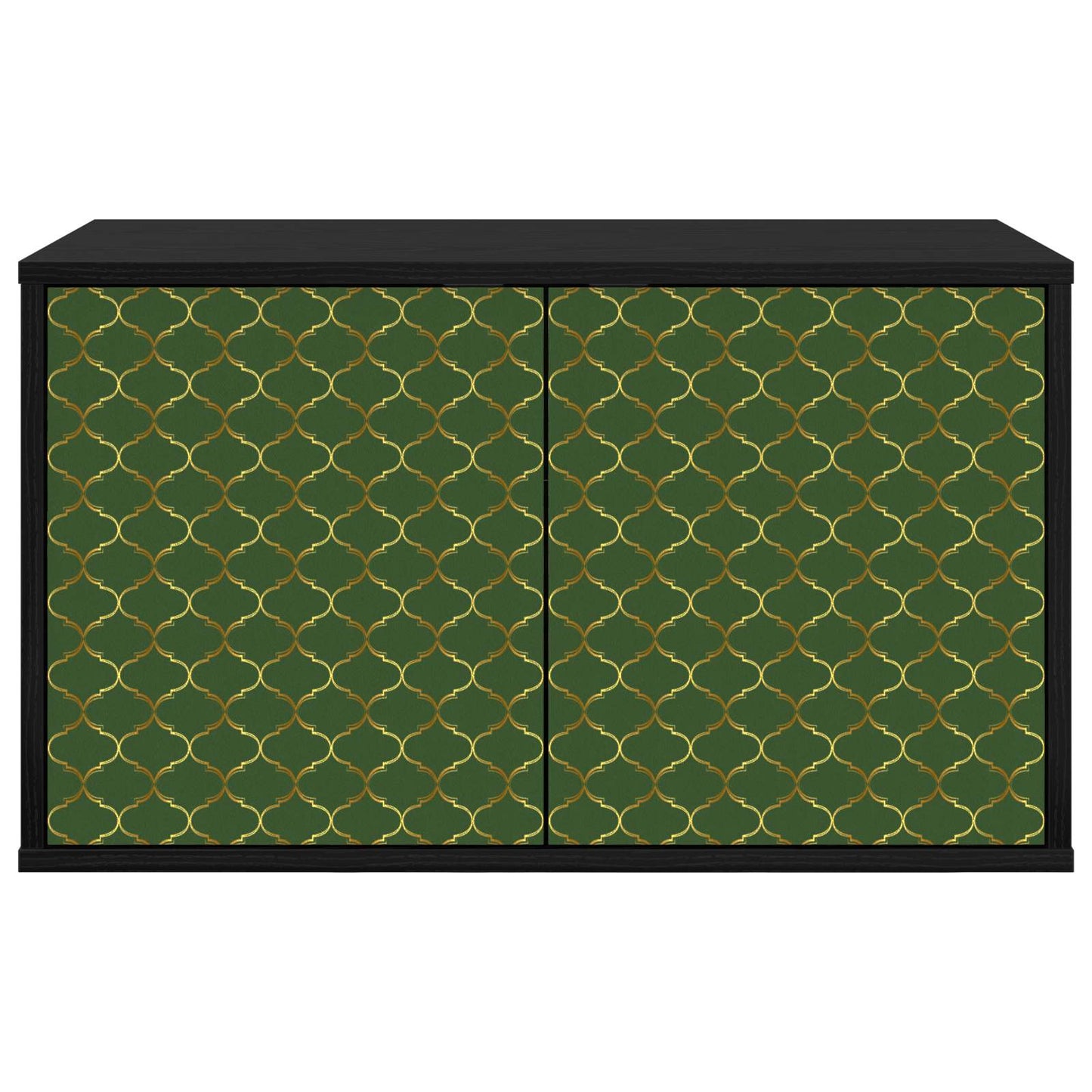 Wall-mounted TV Cabinet GELEEN 69 x 33 x 40 cm Black Oak