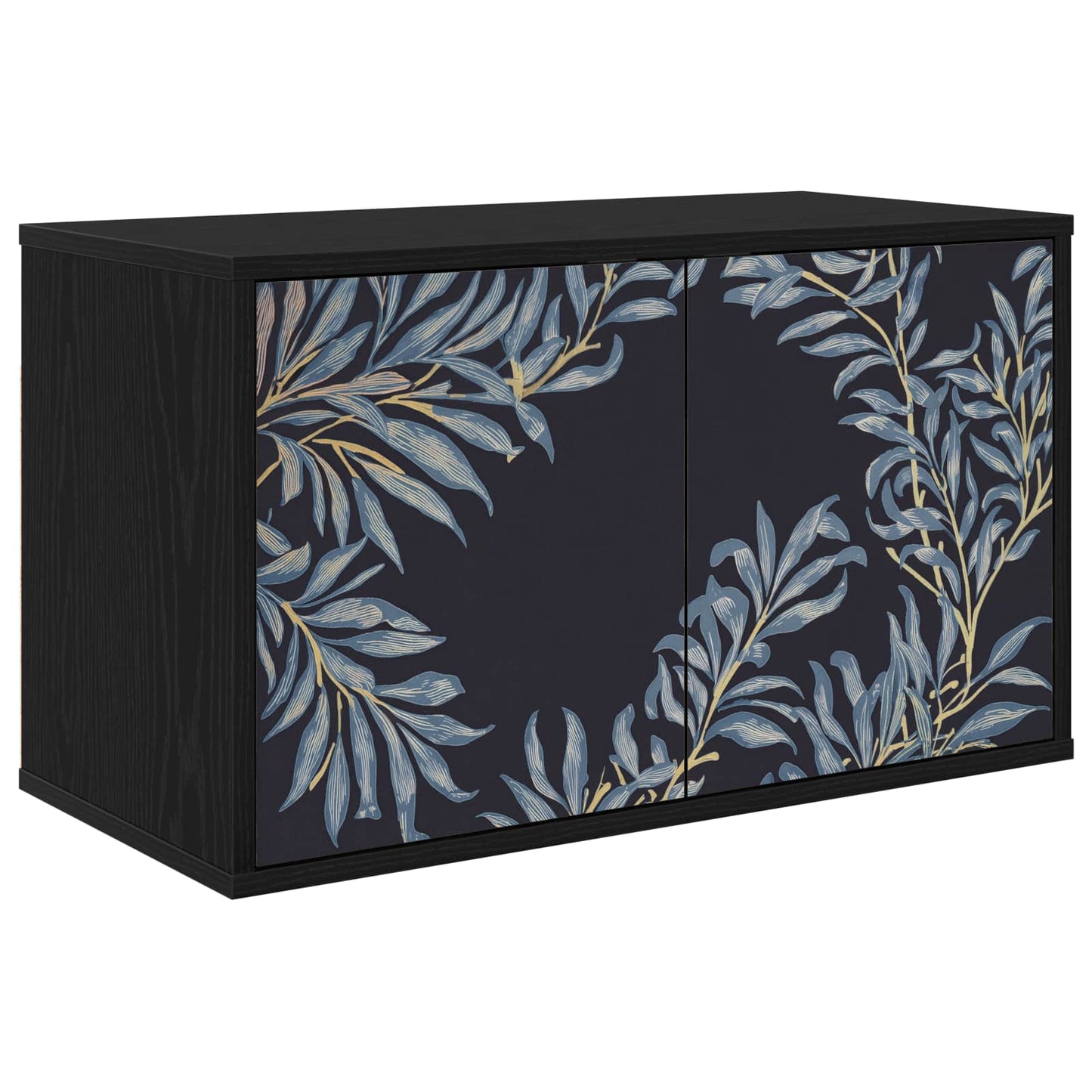 Wall-mounted TV Cabinet DOKKUM 69 x 33 x 40 cm Black Oak