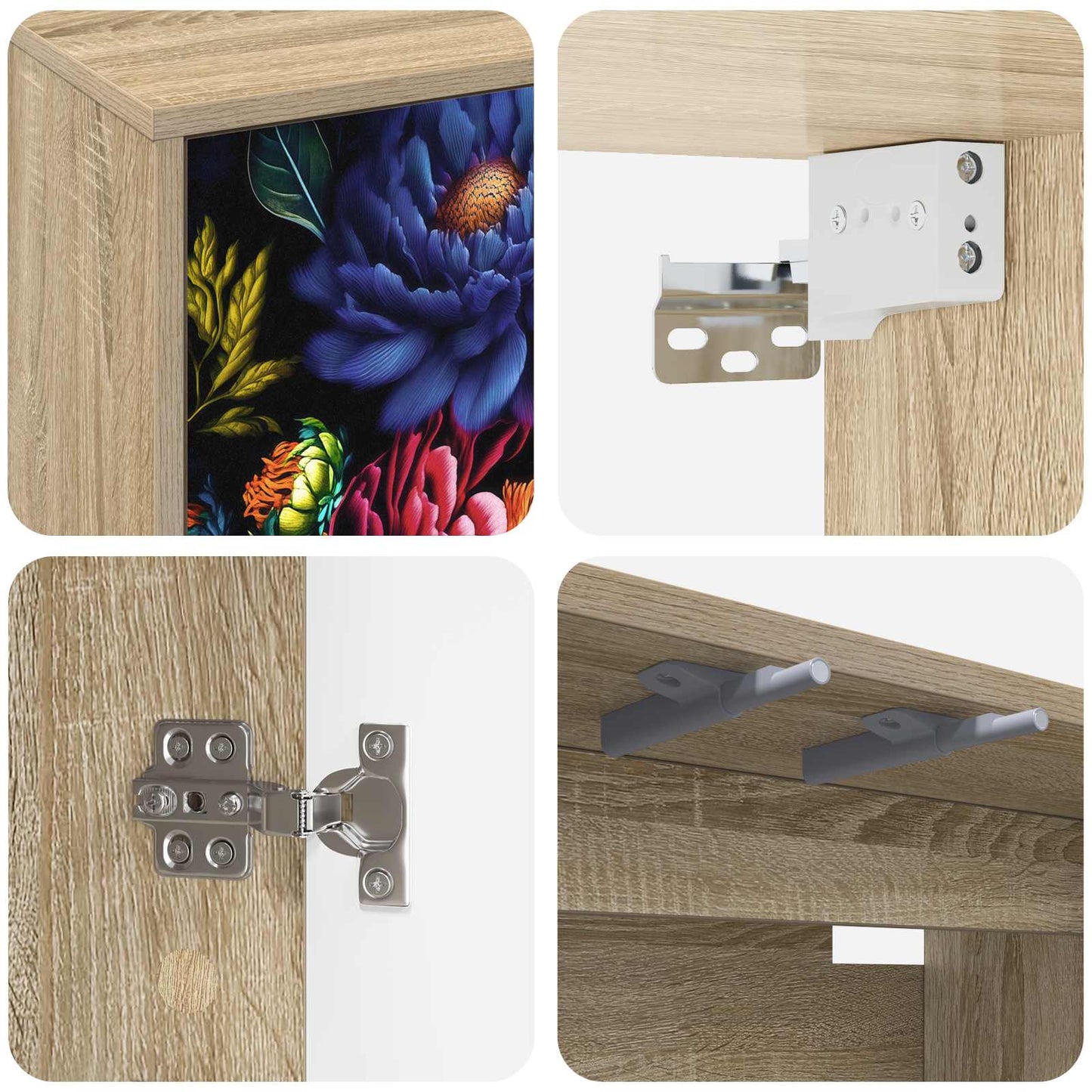 Wall-mounted TV Cabinet KIEL 69 x 33 x 40 cm Sonoma Oak