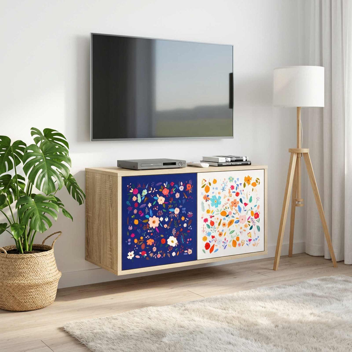 Wall-mounted TV Cabinet MAINZ 69 x 33 x 40 cm Sonoma Oak