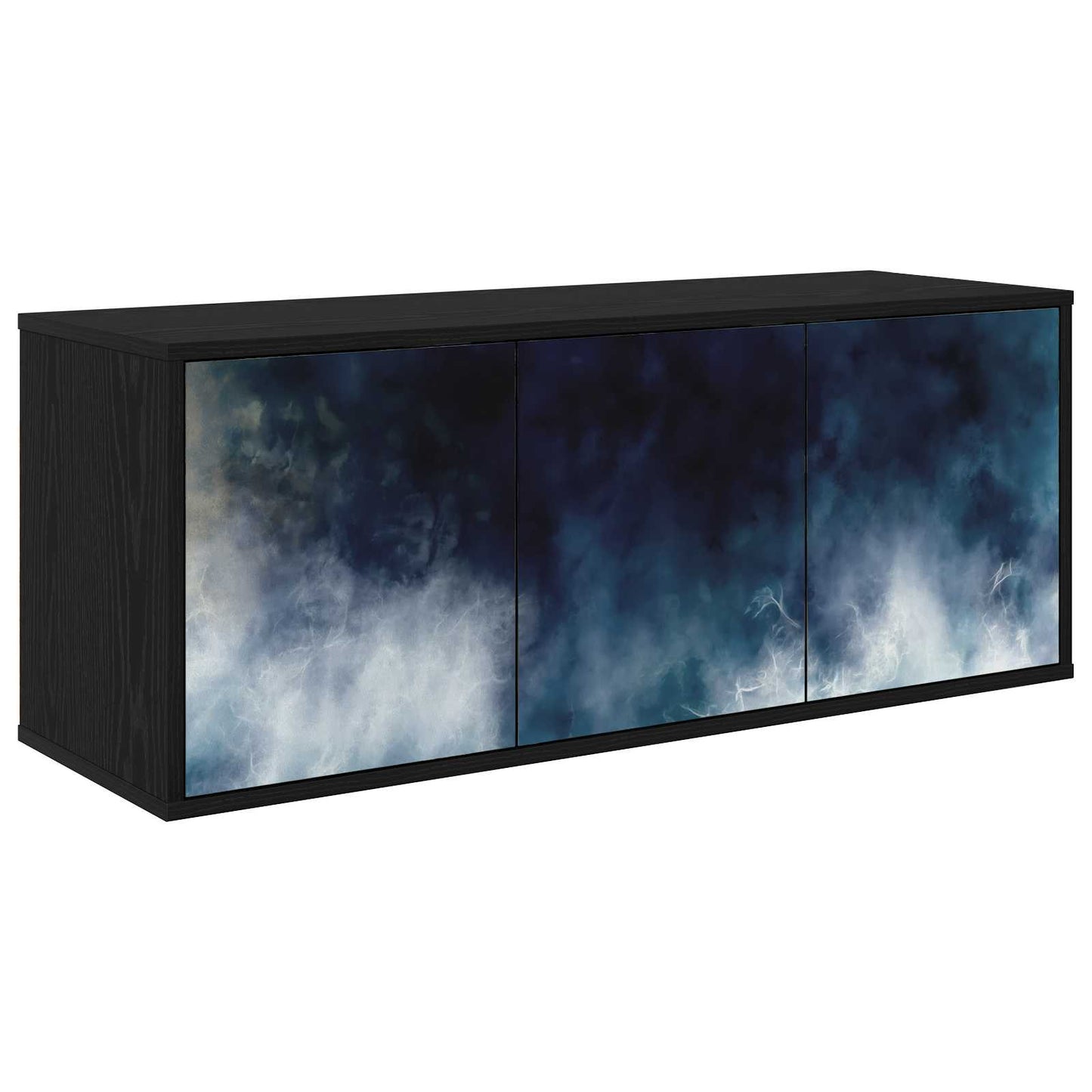 Wall-mounted TV Cabinet RAALTE 102 x 33 x 40 cm Black Oak