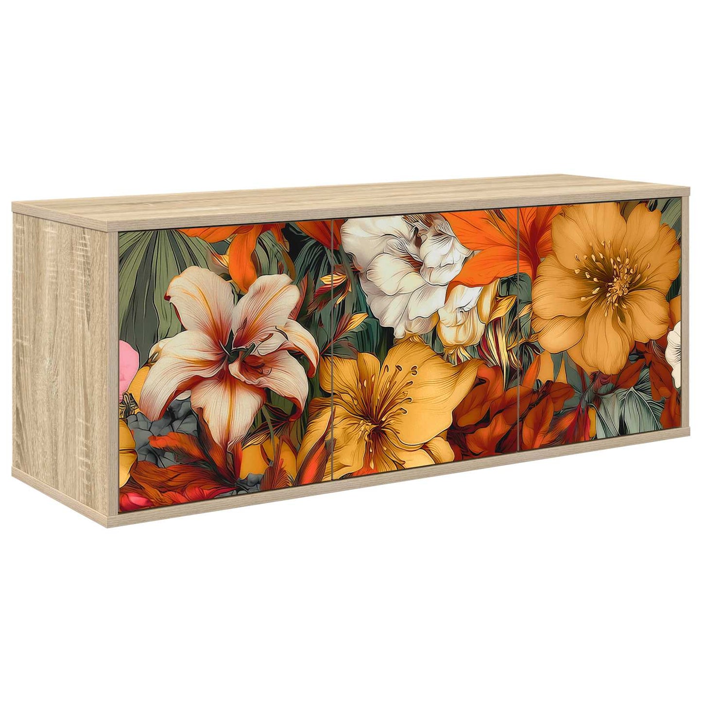 Wall-mounted TV Cabinet GENNEP 102 x 33 x 40 cm Sonoma Oak