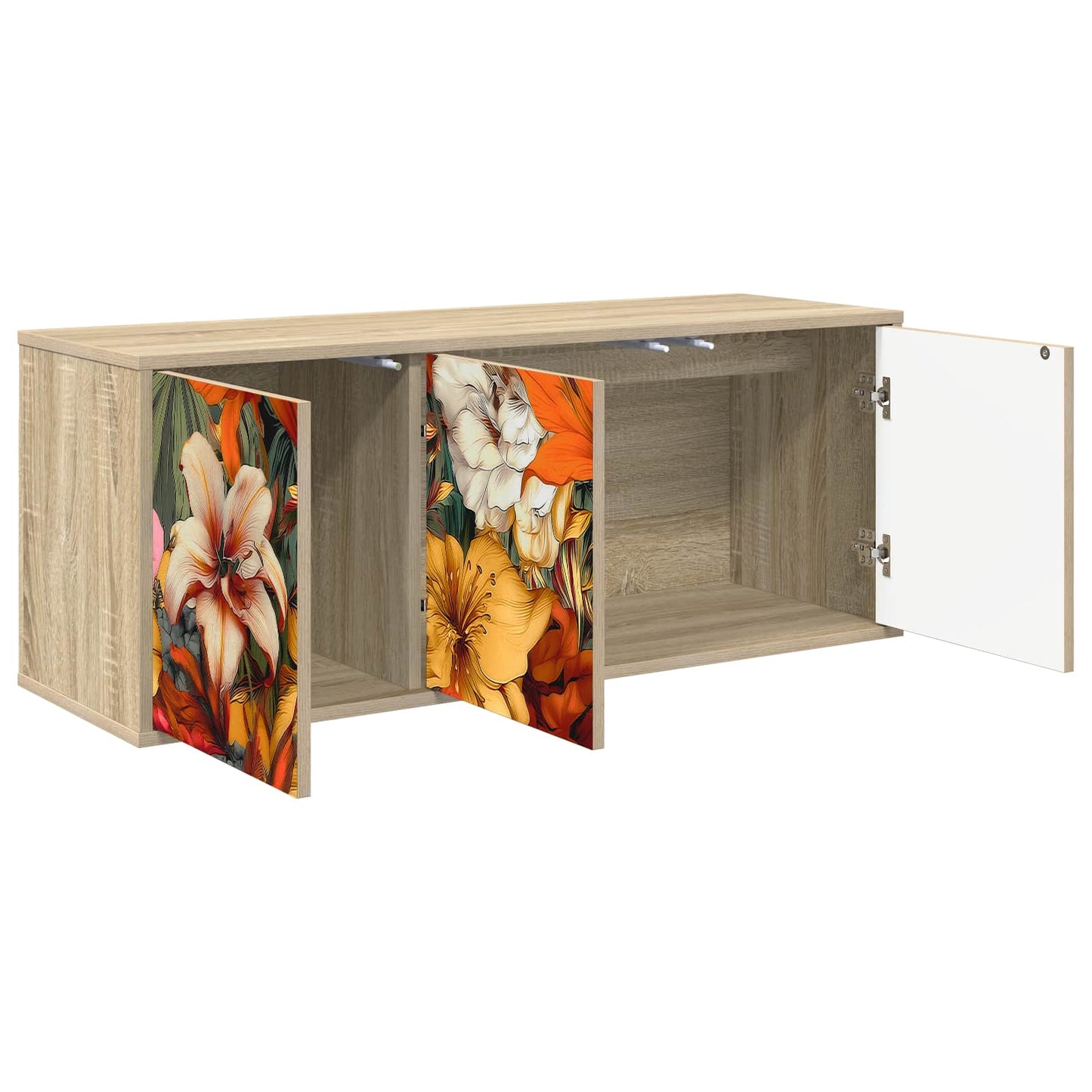 Wall-mounted TV Cabinet GENNEP 102 x 33 x 40 cm Sonoma Oak